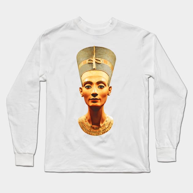 Nefertiti the Egyptian Queen II Long Sleeve T-Shirt by AmrQadi